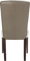 Safavieh Ken 19''H Leather Side Chair (SET Of 2) Clay and Cherry Mahogany Furniture 