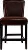 Safavieh Ken Counter Stool Brown and Cherry Mahogany Furniture 