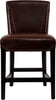 Safavieh Ken Counter Stool Brown and Cherry Mahogany Furniture main image