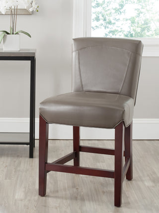 Safavieh Ken Counter Stool Clay and Cherry Mahogany  Feature