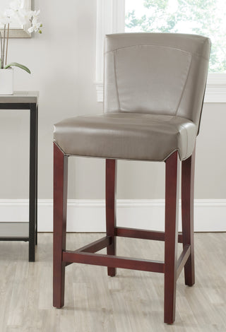 Safavieh Ken Bar Stool Clay and Cherry Mahogany Furniture 