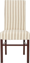 Safavieh Classic 20''H Striped Side Chair (SET Of 2) Cream and Tan Cherry Mahogany Furniture main image