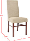 Safavieh Classic 20''H Side Chair (SET Of 2) Sage and Cherry Mahogany Furniture 