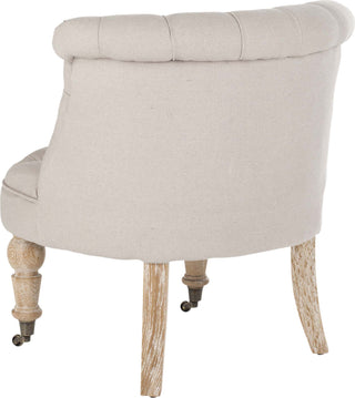 Safavieh Baby Tufted Chair Taupe and White Wash Furniture 