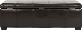 Safavieh Madison Storage Bench Large Brown and Black Furniture 