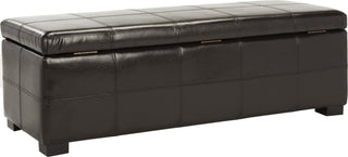 Safavieh Madison Storage Bench Large Brown and Black Furniture 