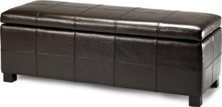 Safavieh Madison Storage Bench Large Brown and Black Furniture 