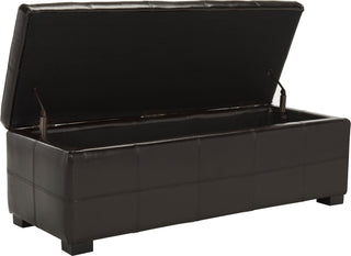 Safavieh Madison Storage Bench Large Brown and Black Furniture 