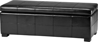 Safavieh Madison Storage Bench Large Black and Furniture 