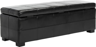 Safavieh Madison Storage Bench Large Black and Furniture 