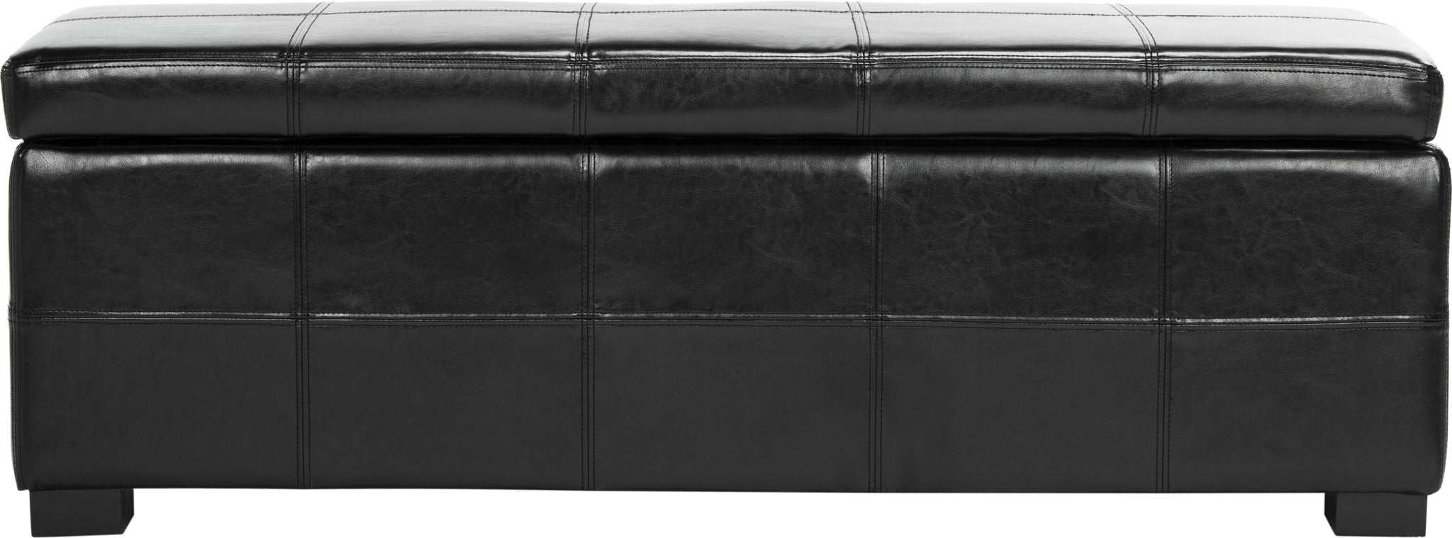 Safavieh Madison Storage Bench Large Black and Furniture main image