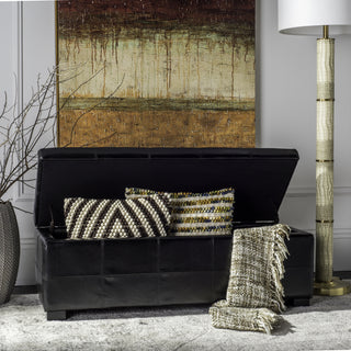 Safavieh Madison Storage Bench Large Black and Furniture 