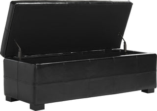 Safavieh Madison Storage Bench Large Black and Furniture 