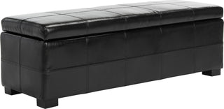 Safavieh Madison Storage Bench Large Black and Furniture 