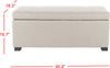 Safavieh Madison Storage Bench Large Taupe and Black Furniture 