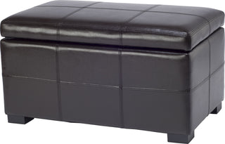 Safavieh Madison Storage Bench Small Brown and Black Furniture 