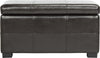 Safavieh Madison Storage Bench Small Brown and Black Furniture main image