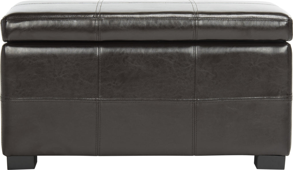 Safavieh Madison Storage Bench Small Brown and Black Furniture main image