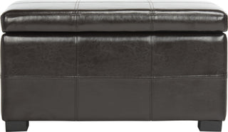 Safavieh Madison Storage Bench Small Brown and Black Furniture main image