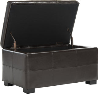 Safavieh Madison Storage Bench Small Brown and Black Furniture 