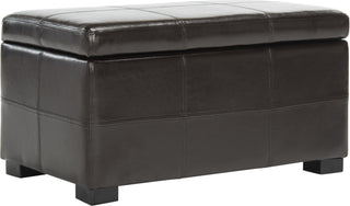 Safavieh Madison Storage Bench Small Brown and Black Furniture 