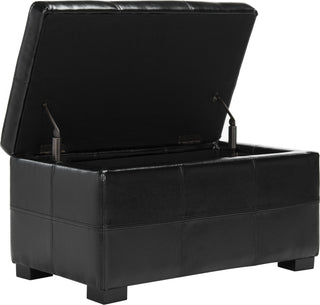 Safavieh Madison Storage Bench Small Black and Furniture 