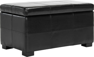 Safavieh Madison Storage Bench Small Black and Furniture 