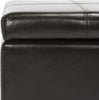 Safavieh Madison Square Ottoman Brown and Black Furniture 