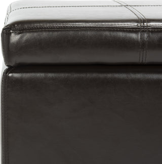 Safavieh Madison Square Ottoman Brown and Black Furniture 