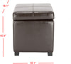 Safavieh Madison Square Ottoman Brown and Black Furniture 