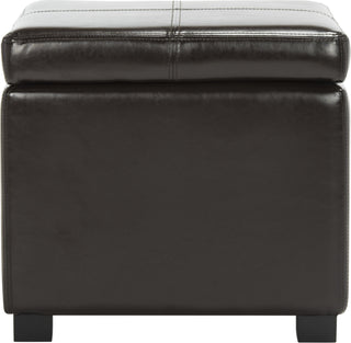 Safavieh Madison Square Ottoman Brown and Black Furniture main image