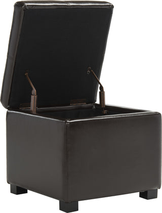 Safavieh Madison Square Ottoman Brown and Black Furniture 