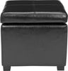 Safavieh Madison Square Ottoman Black and Furniture main image