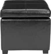 Safavieh Madison Square Ottoman Black and Furniture main image