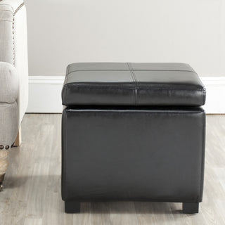 Safavieh Madison Square Ottoman Black  Feature