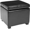 Safavieh Madison Square Ottoman Black and Furniture 