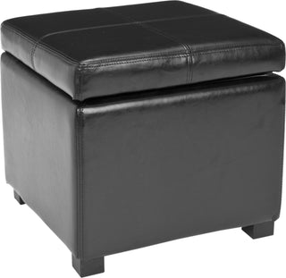 Safavieh Madison Square Ottoman Black and Furniture Main