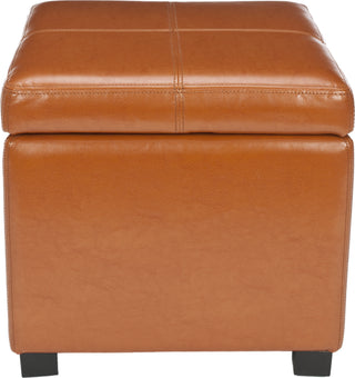 Safavieh Madison Square Ottoman Saddle and Black Furniture Main