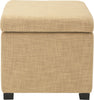 Safavieh Madison Square Ottoman Gold and Black Furniture main image
