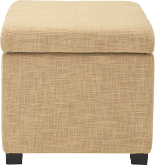 Safavieh Madison Square Ottoman Gold and Black Furniture main image