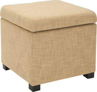 Safavieh Madison Square Ottoman Gold and Black Furniture 