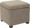 Safavieh Madison Square Ottoman Stone and Black Furniture 