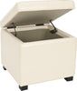 Safavieh Madison Square Ottoman Flat Cream and Black 