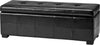 Safavieh Maiden Tufted Storage Bench Lg Black and Furniture 