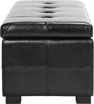 Safavieh Maiden Tufted Storage Bench Lg Black and Furniture 