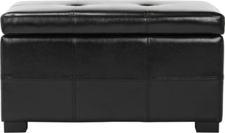 Safavieh Maiden Tufted Storage Bench Sm Black and Furniture 