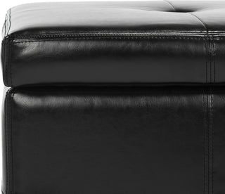 Safavieh Maiden Tufted Storage Bench Sm Black and Furniture 