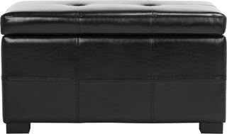 Safavieh Maiden Tufted Storage Bench Sm Black and Furniture Main