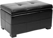 Safavieh Maiden Tufted Storage Bench Sm Black and Furniture 