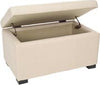 Safavieh Maiden Tufted Storage Bench Sm Taupe and Black Furniture 